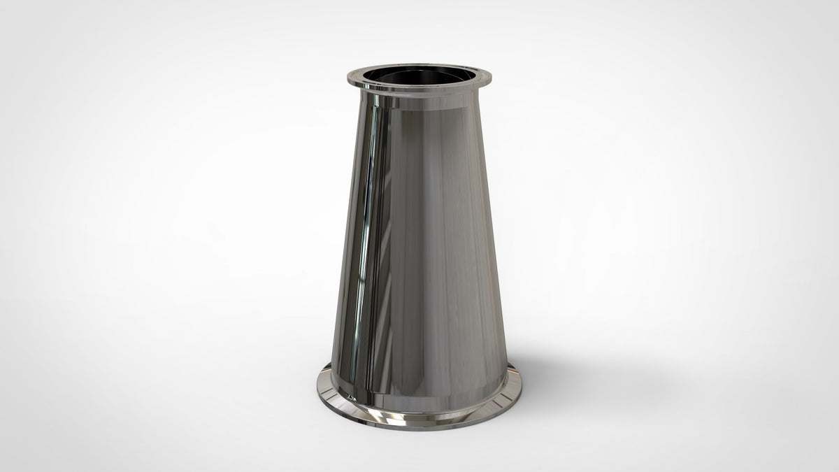 Concentric Reducer | Tri Clamp 4 in. x 2.5 in. - SS304 / 3A