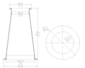 Concentric Reducer | Tri Clamp 4 in. x 2.5 in. - SS304 / 3A