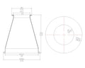 Concentric Reducer | Tri Clamp 6 in. x 3 in. - SS304 / 3A