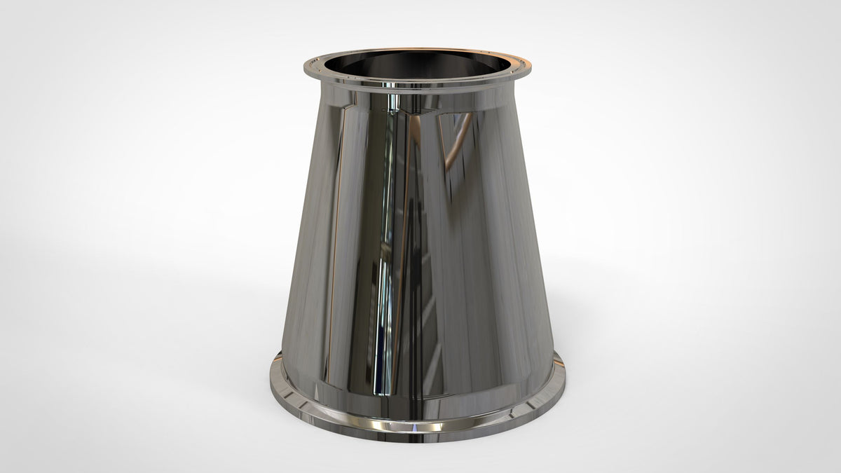Concentric Reducer | Tri Clamp 6 in. x 4 in. - SS304 / 3A