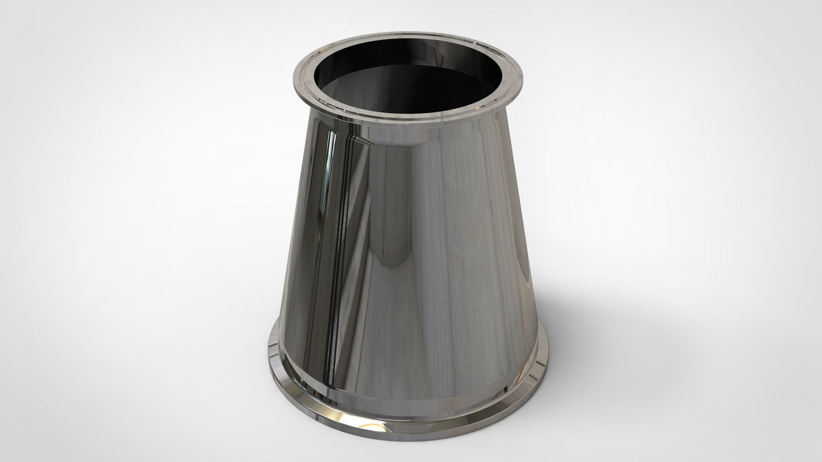 Concentric Reducer | Tri Clamp 6 in. x 4 in. - SS304 / 3A