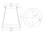 Concentric Reducer | Tri Clamp 6 in. x 4 in. - SS304 / 3A