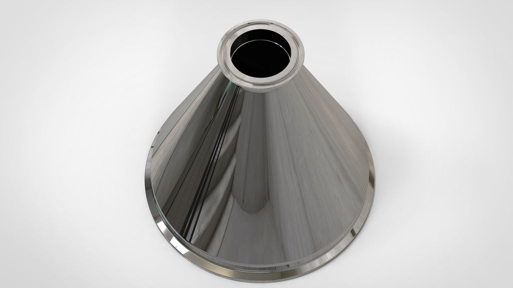 Concentric Reducer | Tri Clamp 8 in. x 2 in. - SS304 / 3A