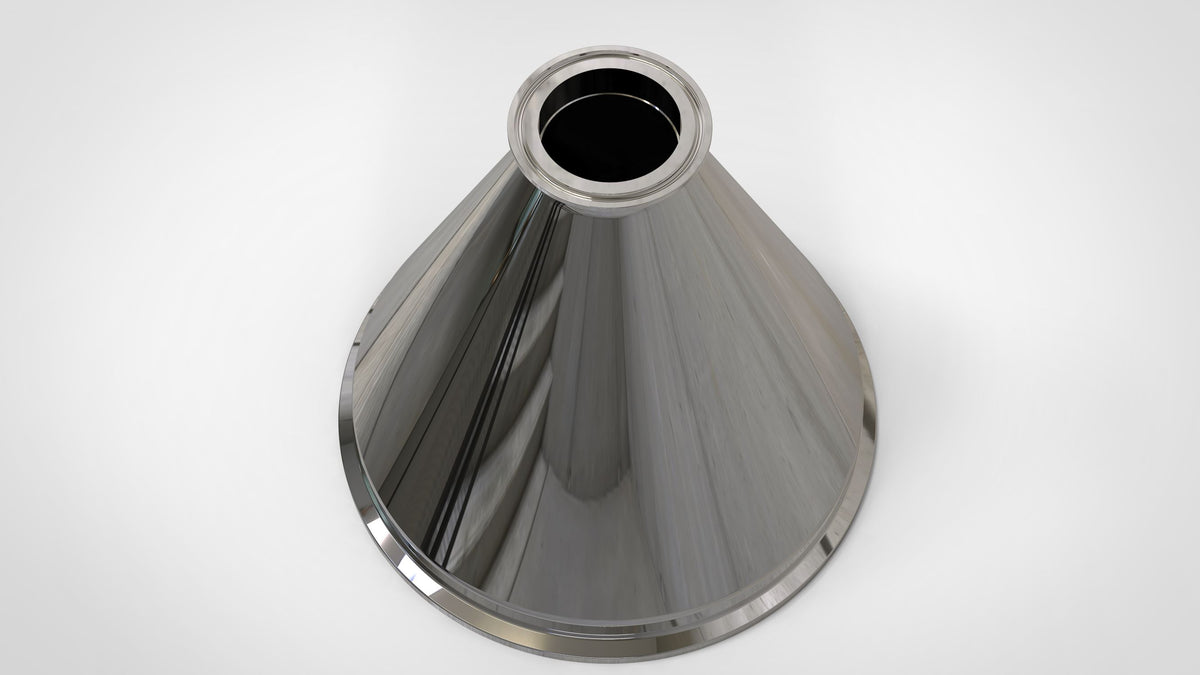 Concentric Reducer | Tri Clamp 8 in. x 2 in. - SS304 / 3A