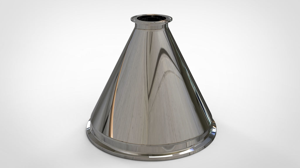 Concentric Reducer | Tri Clamp 8 in. x 2 in. - SS304 / 3A