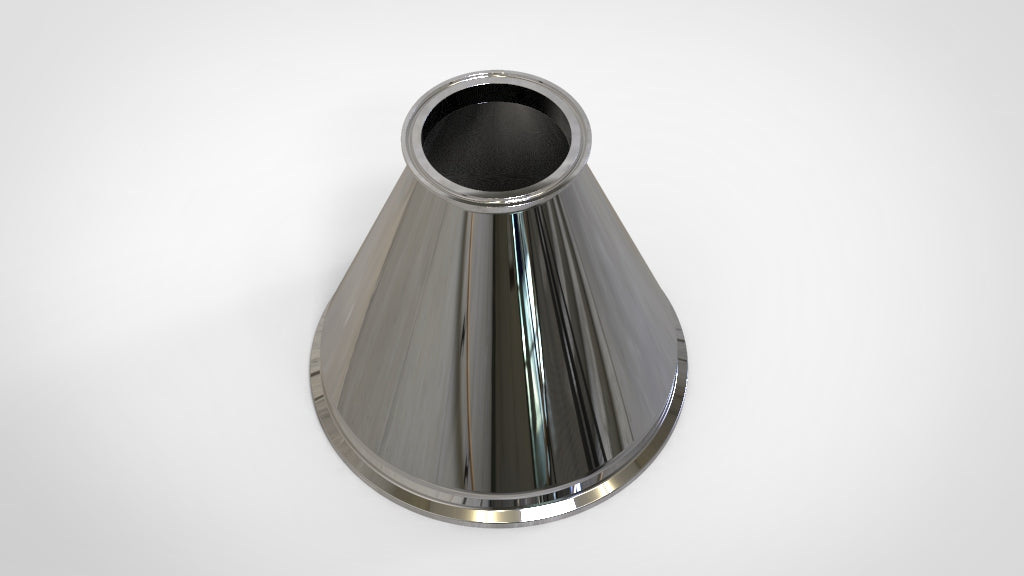 Concentric Reducer | Tri Clamp 10 in. x 3 in. - SS304 / 3A