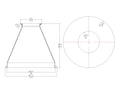 Concentric Reducer | Tri Clamp 8 in. x 3 in. - SS304 / 3A