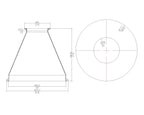 Concentric Reducer | Tri Clamp 8 in. x 3 in. - SS304 / 3A