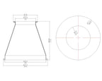 Concentric Reducer | Tri Clamp 8 in. x 4 in. - SS304 / 3A