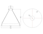 Concentric Reducer | Tri Clamp 8 in. x 1.5 in. - SS304 / 3A
