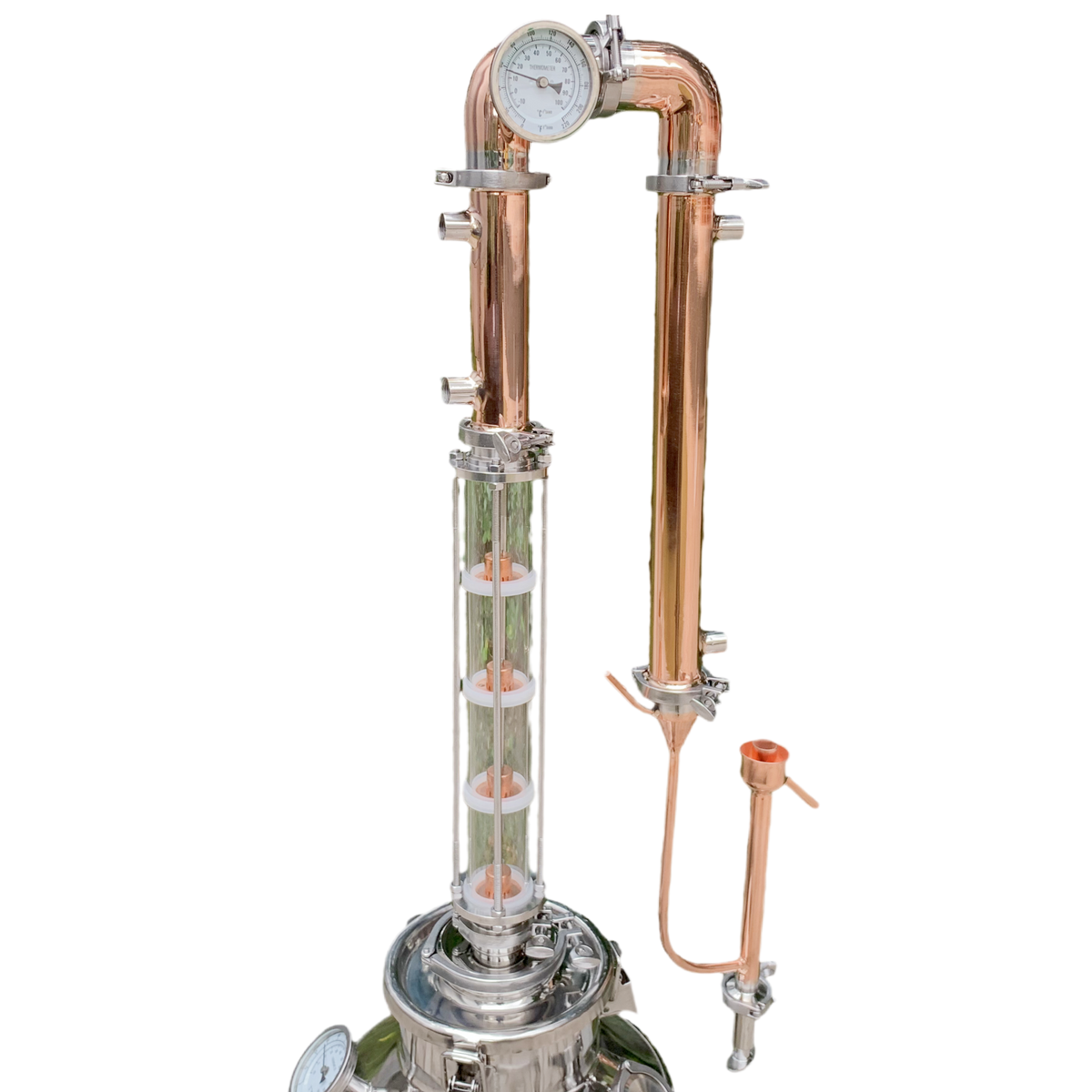 2 inch 4 Plate Copper Moonshine Still Reflux Column