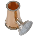 Copper Tri Clamp Conical Reducer with Thermometer