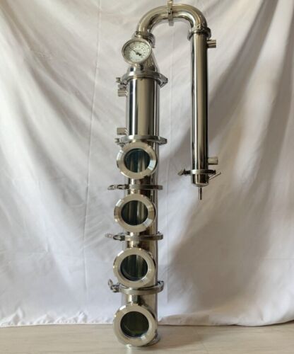 custom listing-4 inch 6 plates ss flute column with perforated plates