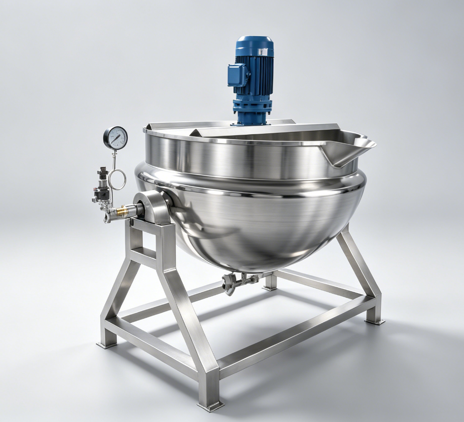 Jacketed Tilt Kettle with Agitator