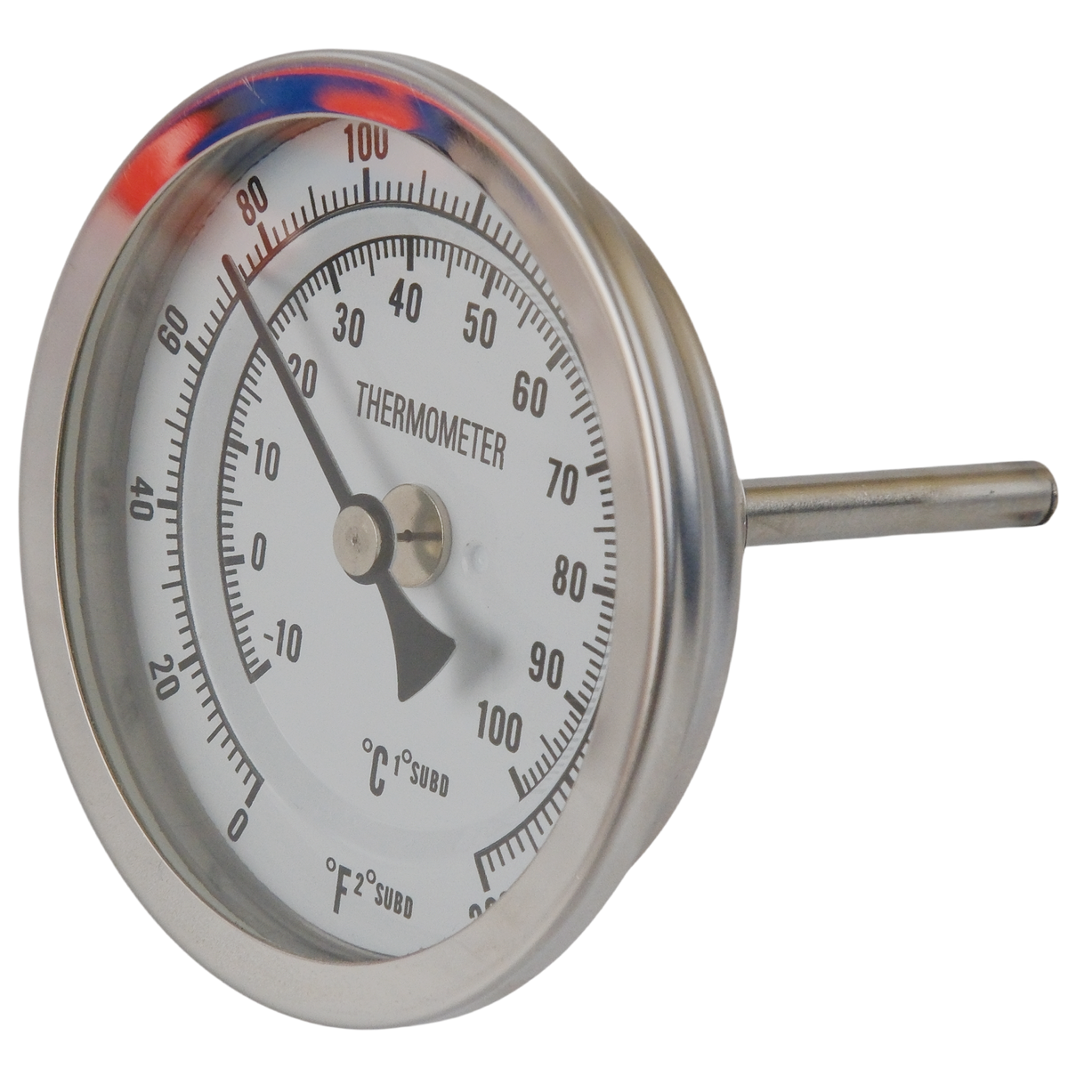 Dial Thermometer 1/2" NPT For Brewing, Distilling