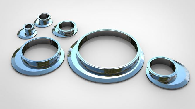 Eccentric End Cap Reducer | Tri Clamp 3 in. x2.5in. - SS304 / 3A