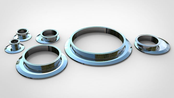 Eccentric End Cap Reducer | Tri Clamp 3 in. x2.5in. - SS304 / 3A
